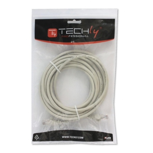 Patch Cord Kat5e U/utp 0,5m Szary Soho Cca Techly